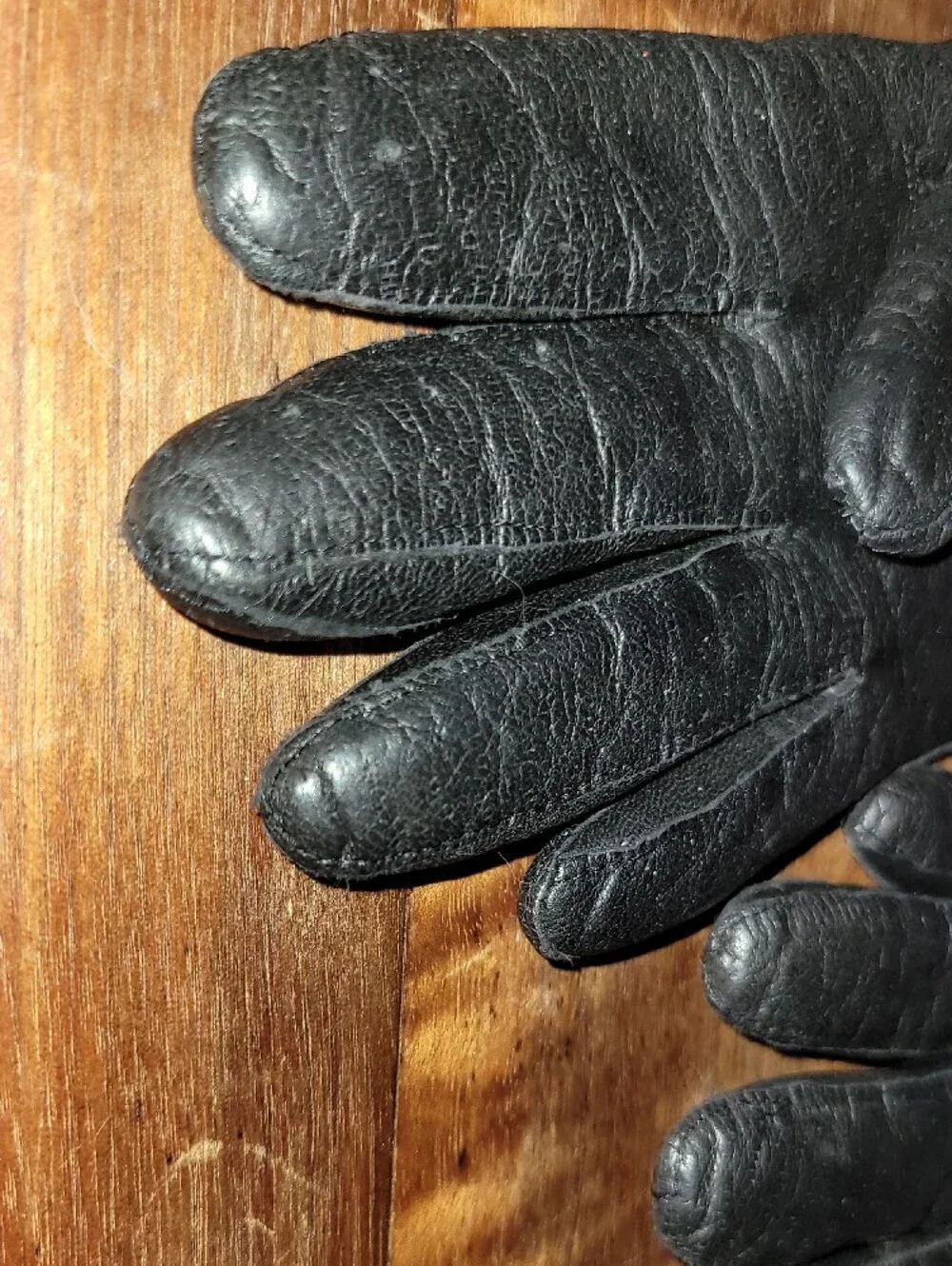Vintage. Leather Gloves. Rabbit-fur Lining. Womens Medium
